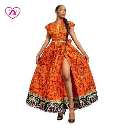 Summer Fashion Dresses Ankara Print Women Infinity Casual Dress African Clothing