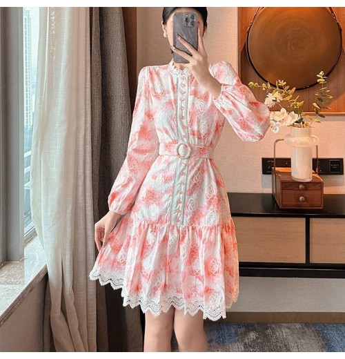 Fashion Clothing Elegant Retro Women's Floral Evening Dress Spot Women's Clothing Manufacturer Wholesale