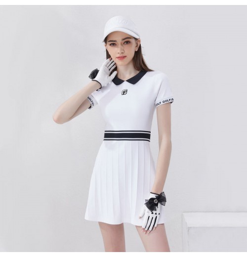 Polo Shirt Women's Polo Golf Knitted Dress Women Quick Dry Athletic Tennis Dress Short Sleeve Clothing Summer Support OEM