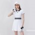 Polo Shirt Women's Polo Golf Knitted Dress Women Quick Dry Athletic Tennis Dress Short Sleeve Clothing Summer Support OEM