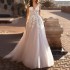 Luxury Lace Appliques Soft Tulle Bridal Ball Gown Sleeveless A Line 2024 Girls Women's Clothing Wedding Dresses